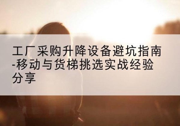 冕宁移动式升降机怎么选-工厂采购升降设备避坑指南-移动与货梯挑选实战经验分享